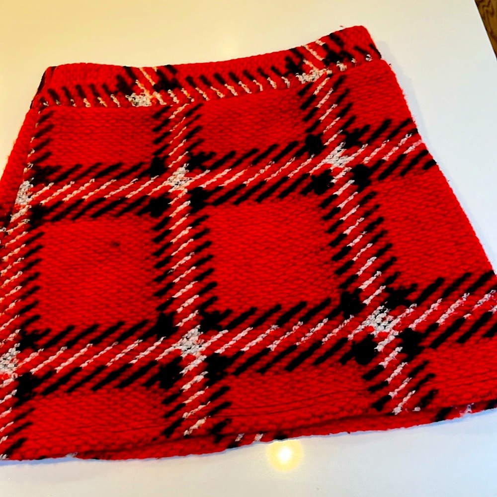 Topshop plaid mini